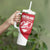 Custom Greenland Football Tumbler With Handle Come On Polar-Bamserne