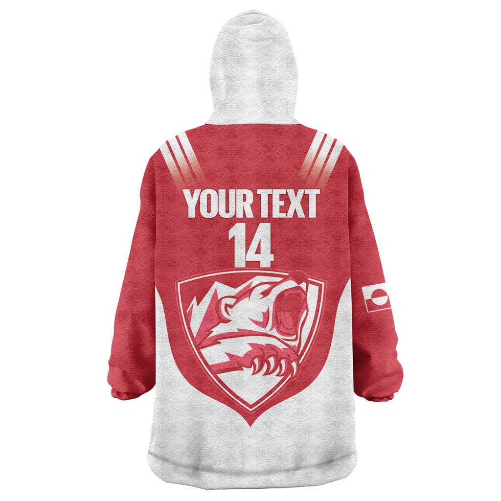 Custom Greenland Football Wearable Blanket Hoodie Come On Polar-Bamserne