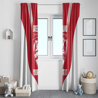 Custom Greenland Football Window Curtain Come On Polar-Bamserne