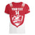 Custom Greenland Football Women V-Neck T-Shirt Come On Polar-Bamserne