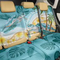 Cayman Islands Back Car Seat Cover Sea Turtle Plumeria Tropical Vibes
