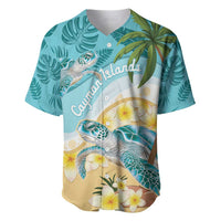 Cayman Islands Baseball Jersey Sea Turtle Plumeria Tropical Vibes