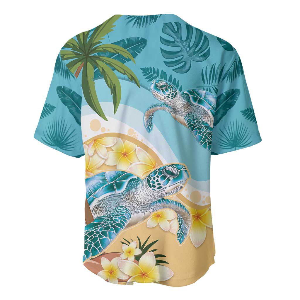 Cayman Islands Baseball Jersey Sea Turtle Plumeria Tropical Vibes