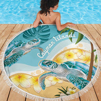 Cayman Islands Beach Blanket Sea Turtle Plumeria Tropical Vibes