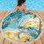 Cayman Islands Beach Blanket Sea Turtle Plumeria Tropical Vibes