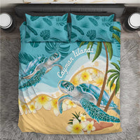 Cayman Islands Bedding Set Sea Turtle Plumeria Tropical Vibes