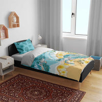Cayman Islands Bedding Set Sea Turtle Plumeria Tropical Vibes