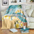 Cayman Islands Blanket Sea Turtle Plumeria Tropical Vibes