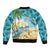 Cayman Islands Bomber Jacket Sea Turtle Plumeria Tropical Vibes