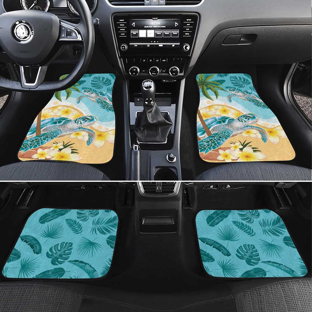 Cayman Islands Car Mats Sea Turtle Plumeria Tropical Vibes