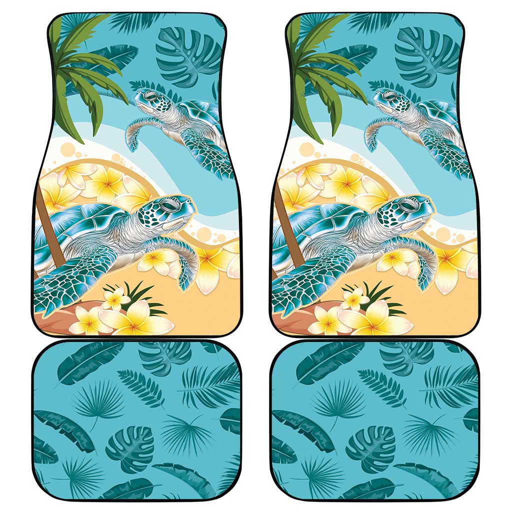 Cayman Islands Car Mats Sea Turtle Plumeria Tropical Vibes