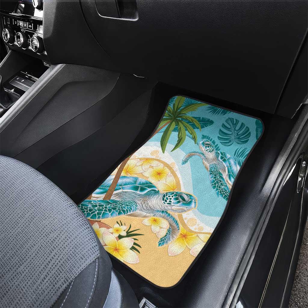 Cayman Islands Car Mats Sea Turtle Plumeria Tropical Vibes