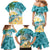 Cayman Islands Family Matching Mermaid Dress and Hawaiian Shirt Sea Turtle Plumeria Tropical Vibes