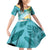 Cayman Islands Family Matching Off Shoulder Short Dress and Hawaiian Shirt Sea Turtle Plumeria Tropical Vibes