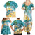 Cayman Islands Family Matching Summer Maxi Dress and Hawaiian Shirt Sea Turtle Plumeria Tropical Vibes