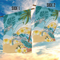 Cayman Islands Garden Flag Sea Turtle Plumeria Tropical Vibes