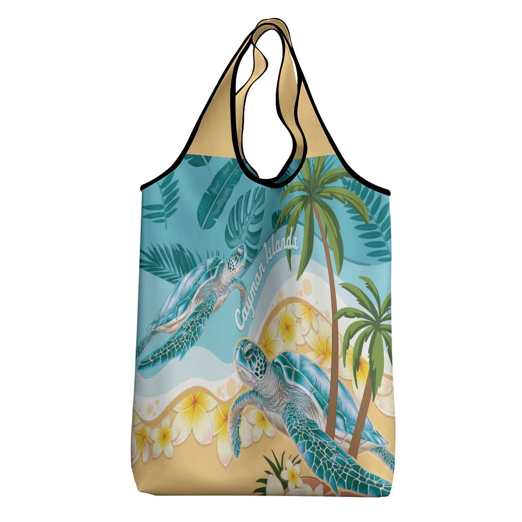 Cayman Islands Grocery Bag Sea Turtle Plumeria Tropical Vibes