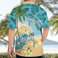 Cayman Islands Hawaiian Shirt Sea Turtle Plumeria Tropical Vibes