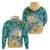 Cayman Islands Hoodie Sea Turtle Plumeria Tropical Vibes
