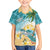 Cayman Islands Kid Hawaiian Shirt Sea Turtle Plumeria Tropical Vibes