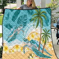 Cayman Islands Quilt Sea Turtle Plumeria Tropical Vibes