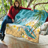 Cayman Islands Quilt Sea Turtle Plumeria Tropical Vibes