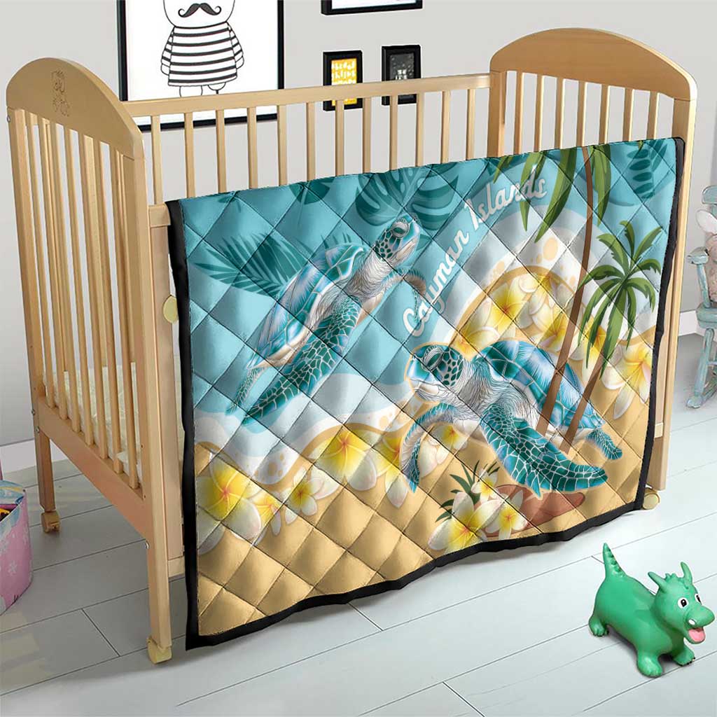Cayman Islands Quilt Sea Turtle Plumeria Tropical Vibes