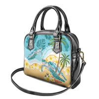 Cayman Islands Shoulder Handbag Sea Turtle Plumeria Tropical Vibes