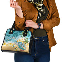 Cayman Islands Shoulder Handbag Sea Turtle Plumeria Tropical Vibes