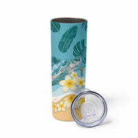 Cayman Islands Skinny Tumbler Sea Turtle Plumeria Tropical Vibes