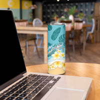 Cayman Islands Skinny Tumbler Sea Turtle Plumeria Tropical Vibes