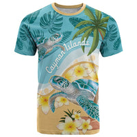 Cayman Islands T Shirt Sea Turtle Plumeria Tropical Vibes