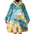 Cayman Islands Wearable Blanket Hoodie Sea Turtle Plumeria Tropical Vibes