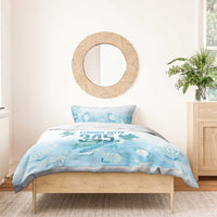 Cayman Islands 345 Bedding Set Sea Turtle Watercolor Style