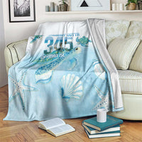 Cayman Islands 345 Blanket Sea Turtle Watercolor Style