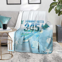 Cayman Islands 345 Blanket Sea Turtle Watercolor Style