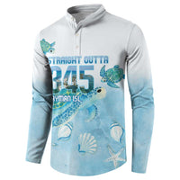 Cayman Islands 345 Button Sweatshirt Sea Turtle Watercolor Style