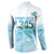 Cayman Islands 345 Button Sweatshirt Sea Turtle Watercolor Style