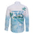 Cayman Islands 345 Family Matching Long Sleeve Bodycon Dress and Hawaiian Shirt Sea Turtle Watercolor Style