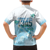 Cayman Islands 345 Family Matching Mermaid Dress and Hawaiian Shirt Sea Turtle Watercolor Style