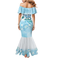 Cayman Islands 345 Family Matching Mermaid Dress and Hawaiian Shirt Sea Turtle Watercolor Style