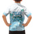 Cayman Islands 345 Family Matching Off The Shoulder Long Sleeve Dress and Hawaiian Shirt Sea Turtle Watercolor Style
