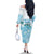 Cayman Islands 345 Family Matching Off The Shoulder Long Sleeve Dress and Hawaiian Shirt Sea Turtle Watercolor Style