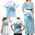 Cayman Islands 345 Family Matching Off Shoulder Maxi Dress and Hawaiian Shirt Sea Turtle Watercolor Style