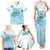 Cayman Islands 345 Family Matching Tank Maxi Dress and Hawaiian Shirt Sea Turtle Watercolor Style