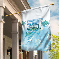 Cayman Islands 345 Garden Flag Sea Turtle Watercolor Style