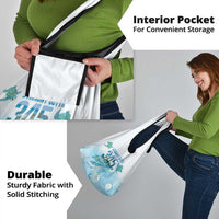 Cayman Islands 345 Grocery Bag Sea Turtle Watercolor Style