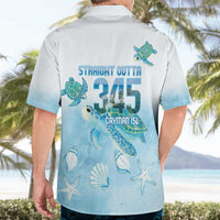 Cayman Islands 345 Hawaiian Shirt Sea Turtle Watercolor Style