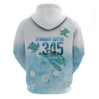 Cayman Islands 345 Hoodie Sea Turtle Watercolor Style