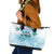 Cayman Islands 345 Leather Tote Bag Sea Turtle Watercolor Style